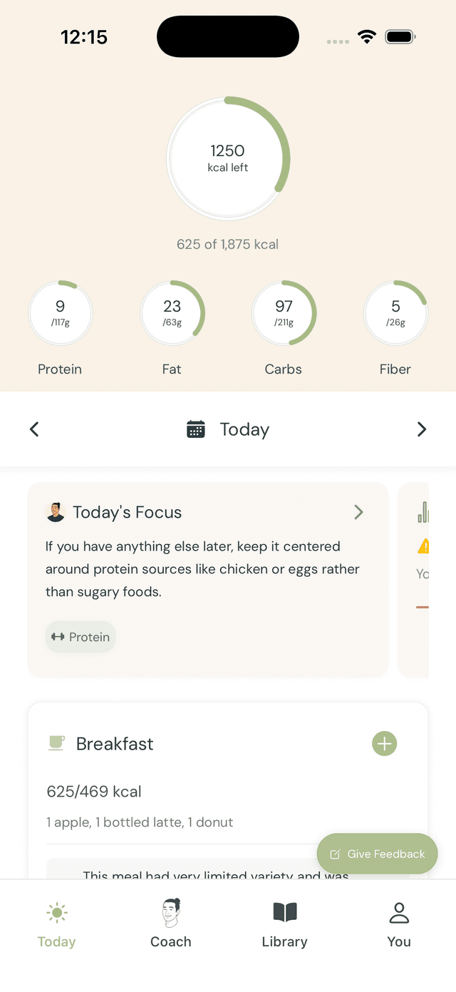 Simple view of your day